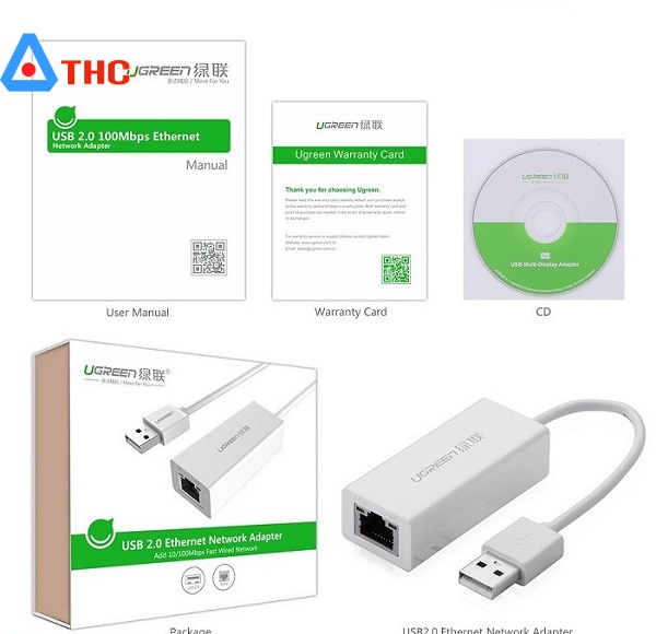 Cáp USB to Lan Ugreen